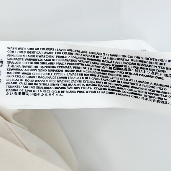 Mon Renn High Tide Midi Skirt  Stone Taupe Abstract Print Slit Long Womens Sz S - Picture 8 of 13